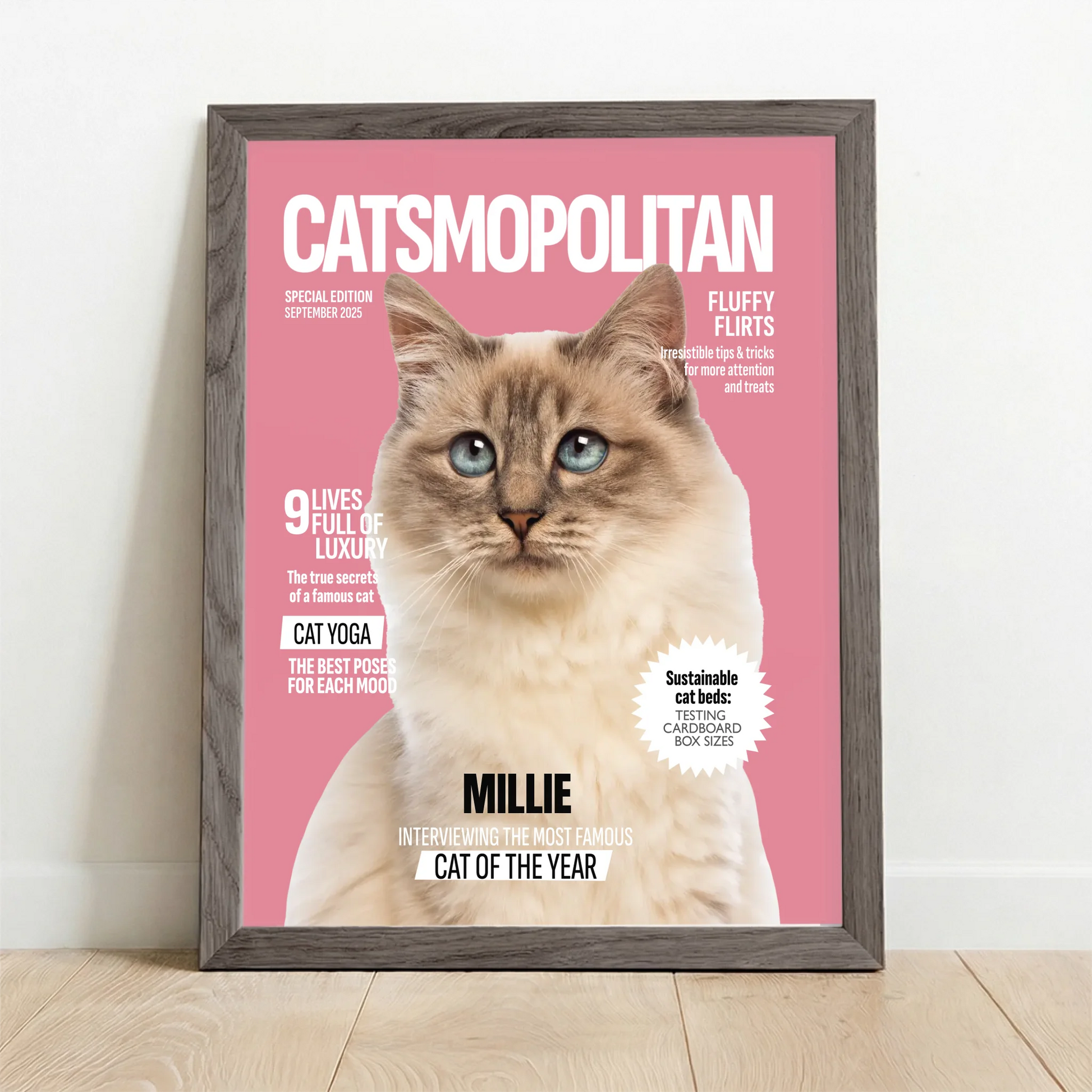 Framed Poster UK oak