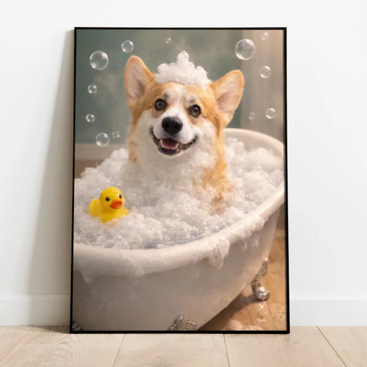 Fun in the tub - Personalized Poster