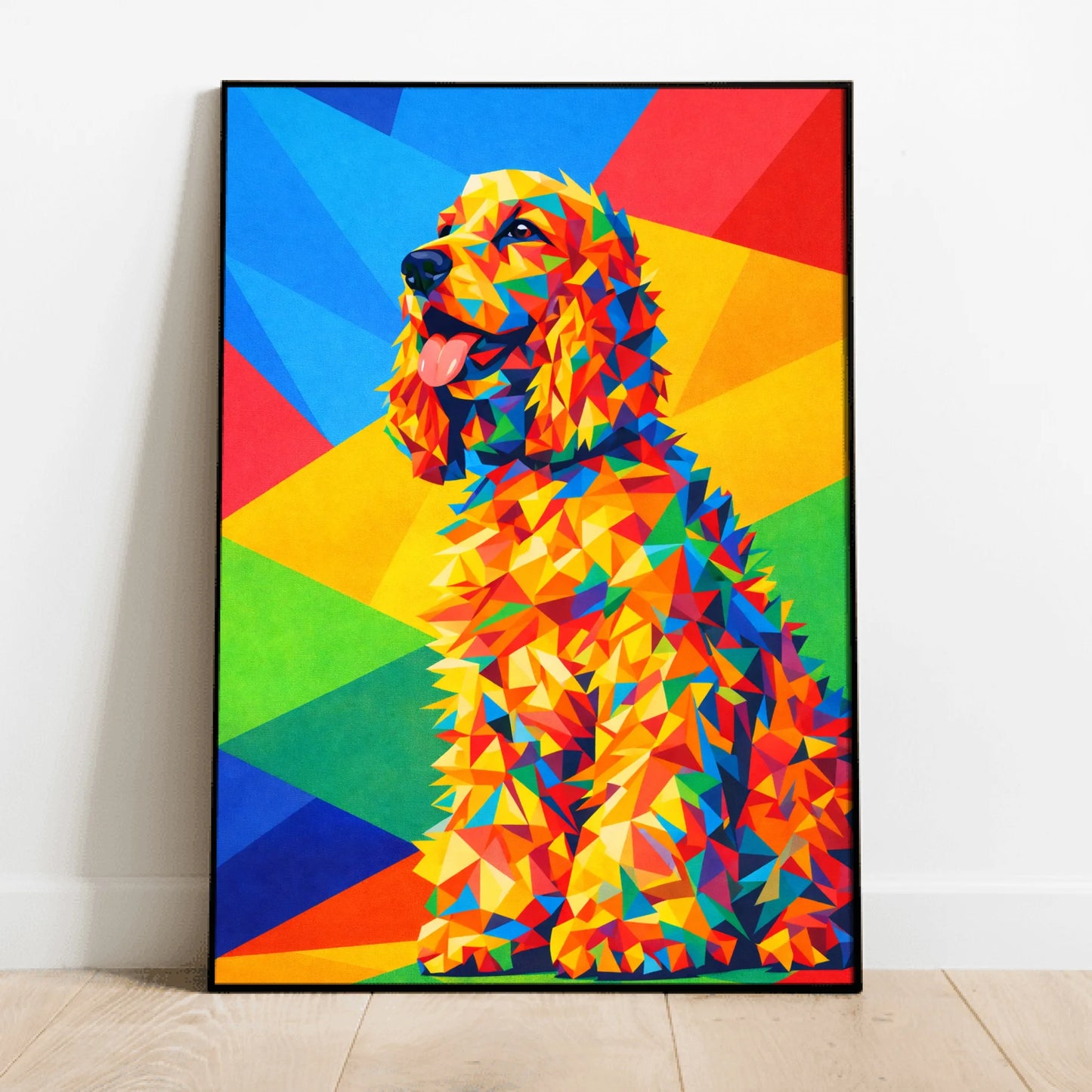 Personalized Poster With Dog or Cat - Polygon Art
