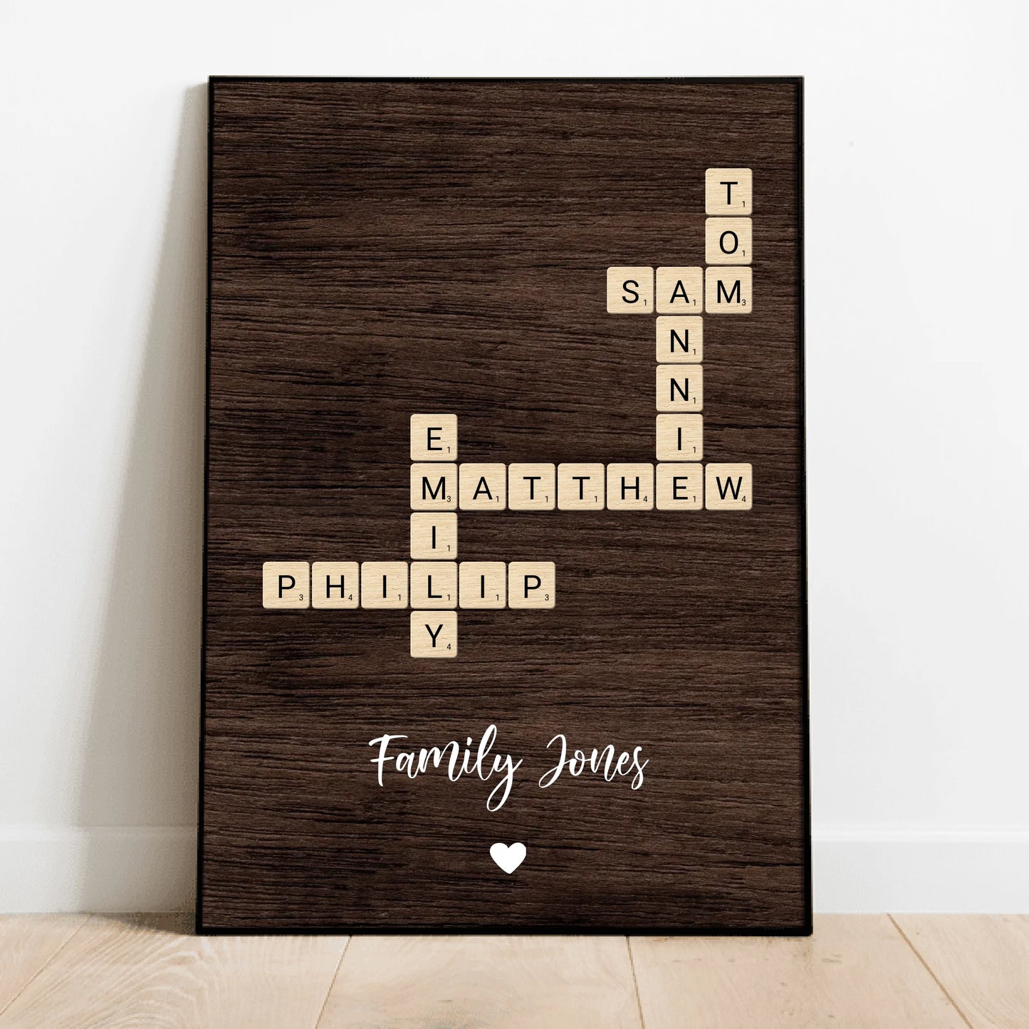 Family Crossword - Personalized Poster