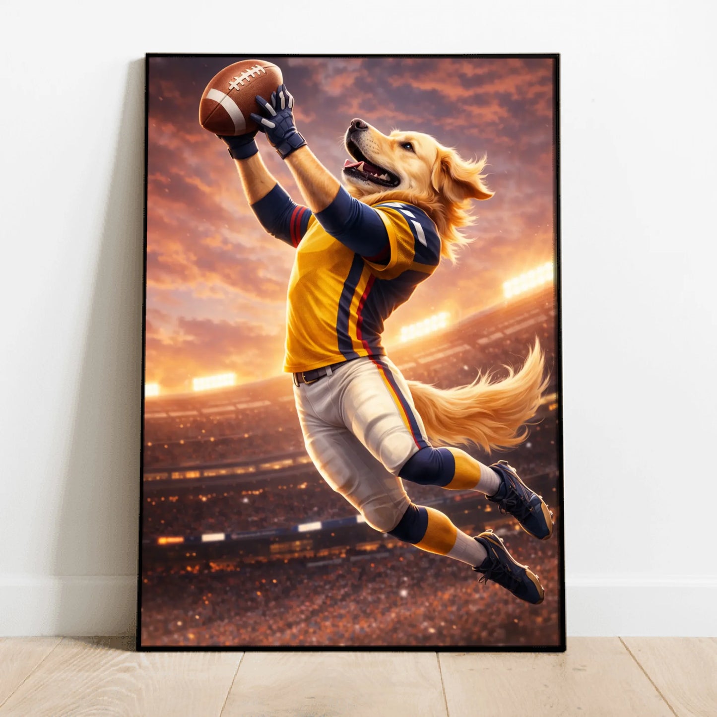 Football Pet Shot - Personalized Poster
