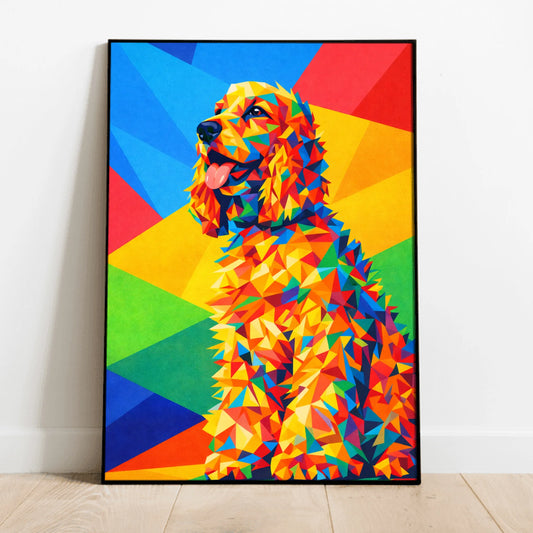 Personalized Poster With Dog or Cat - Polygon Art