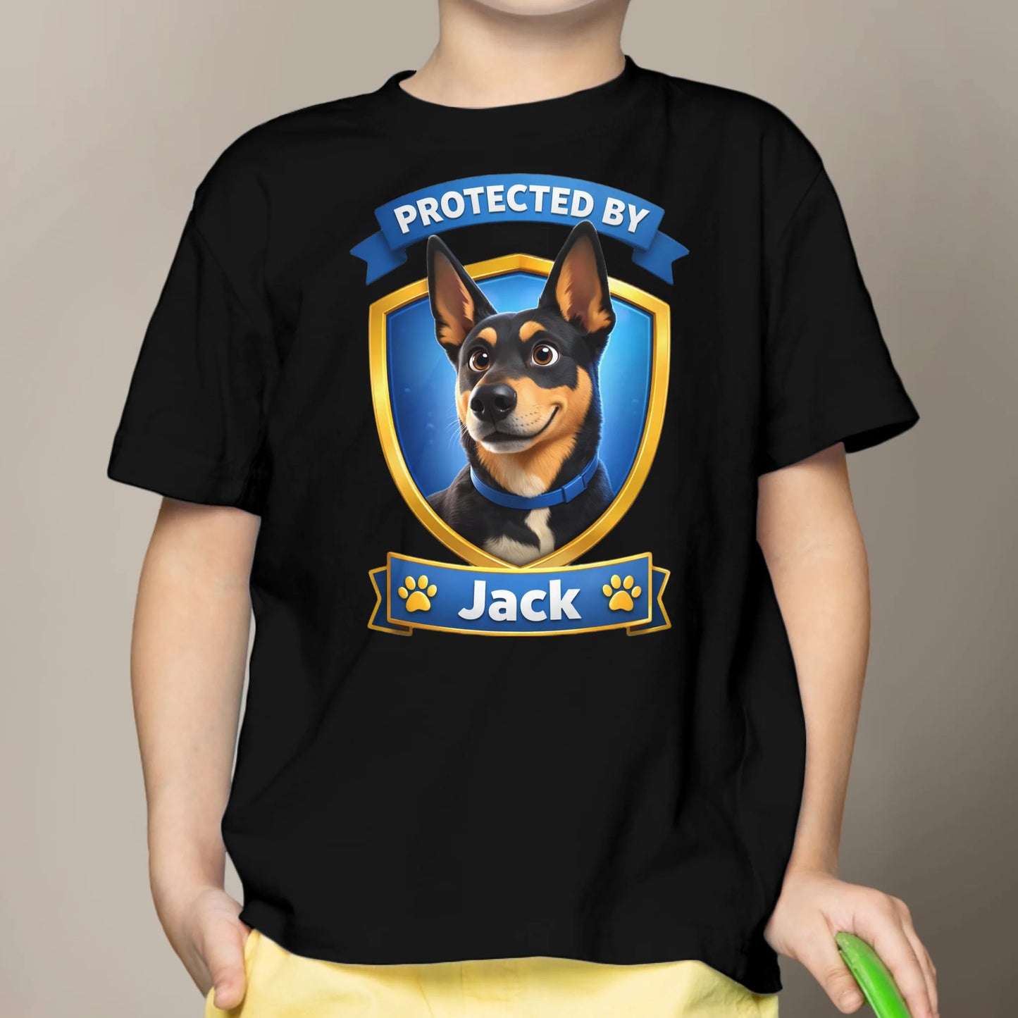 Protected By - Personalized Kids T-Shirt