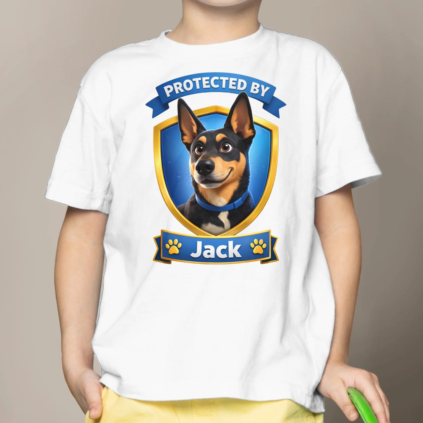 Protected By - Personalized Kids T-Shirt