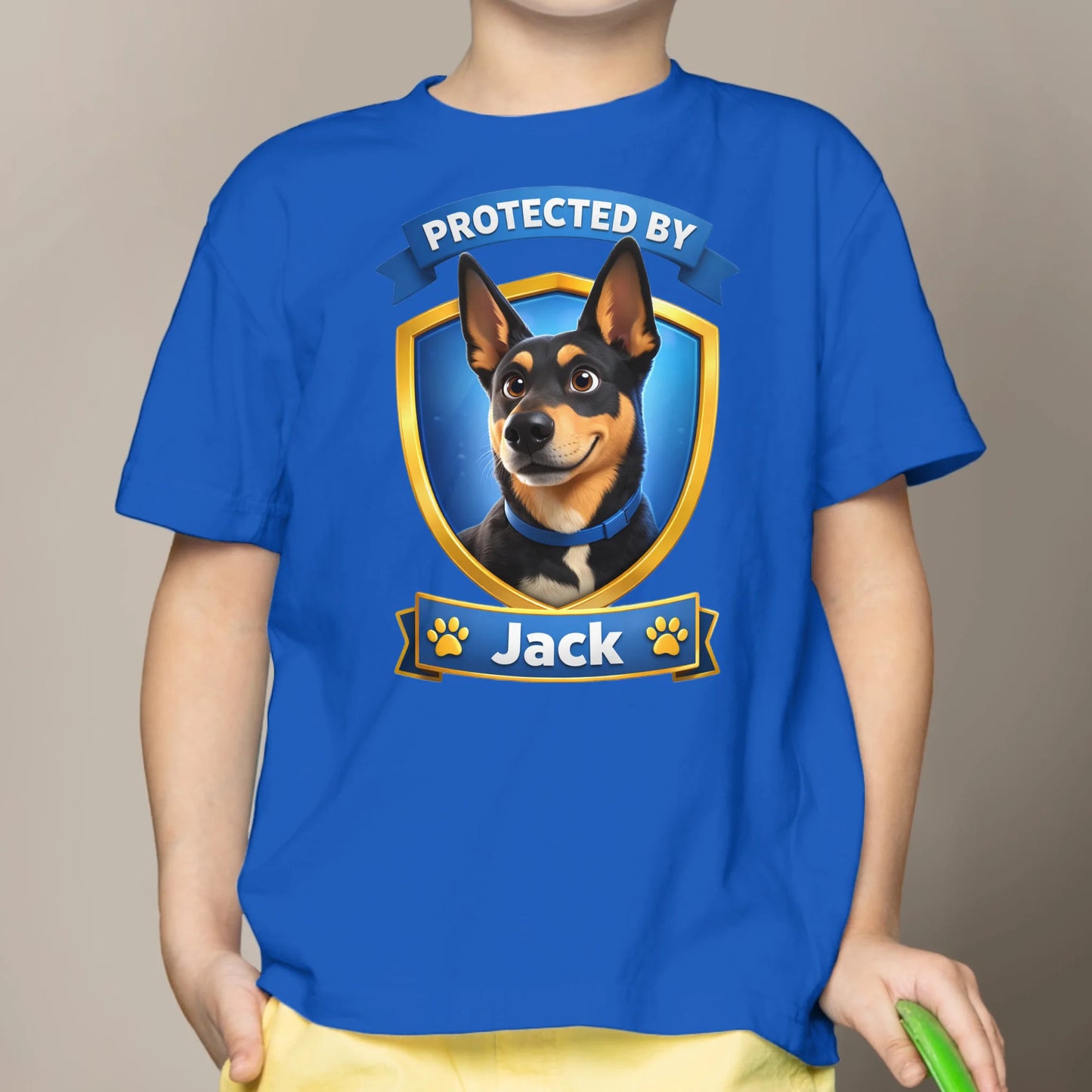 Protected By - Personalized Kids T-Shirt