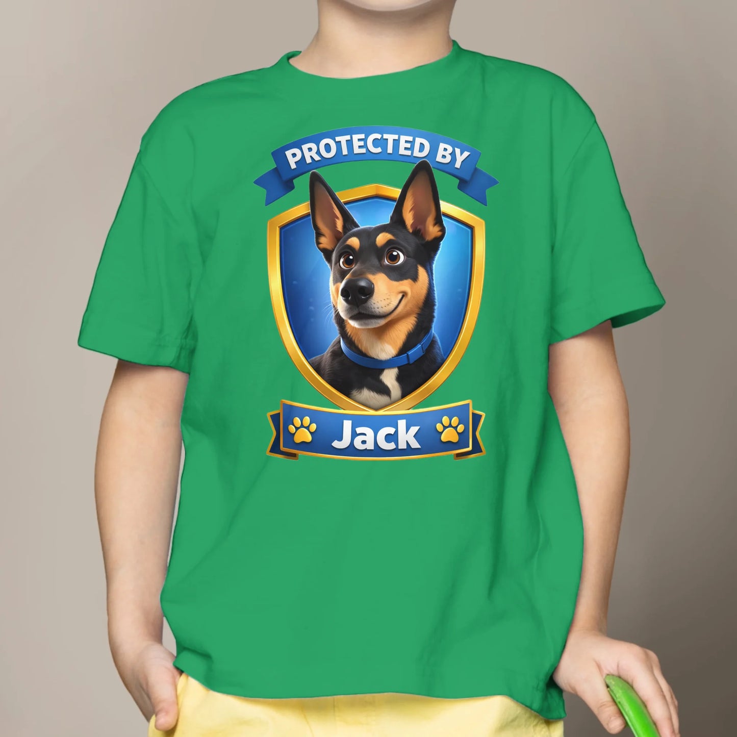Protected By - Personalized Kids T-Shirt