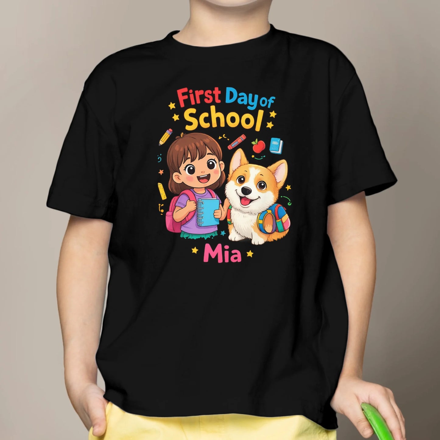 First Day of School - Personalized Kids T-Shirt