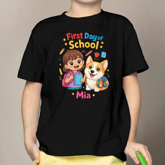 First Day of School - Personalized Kids T-Shirt