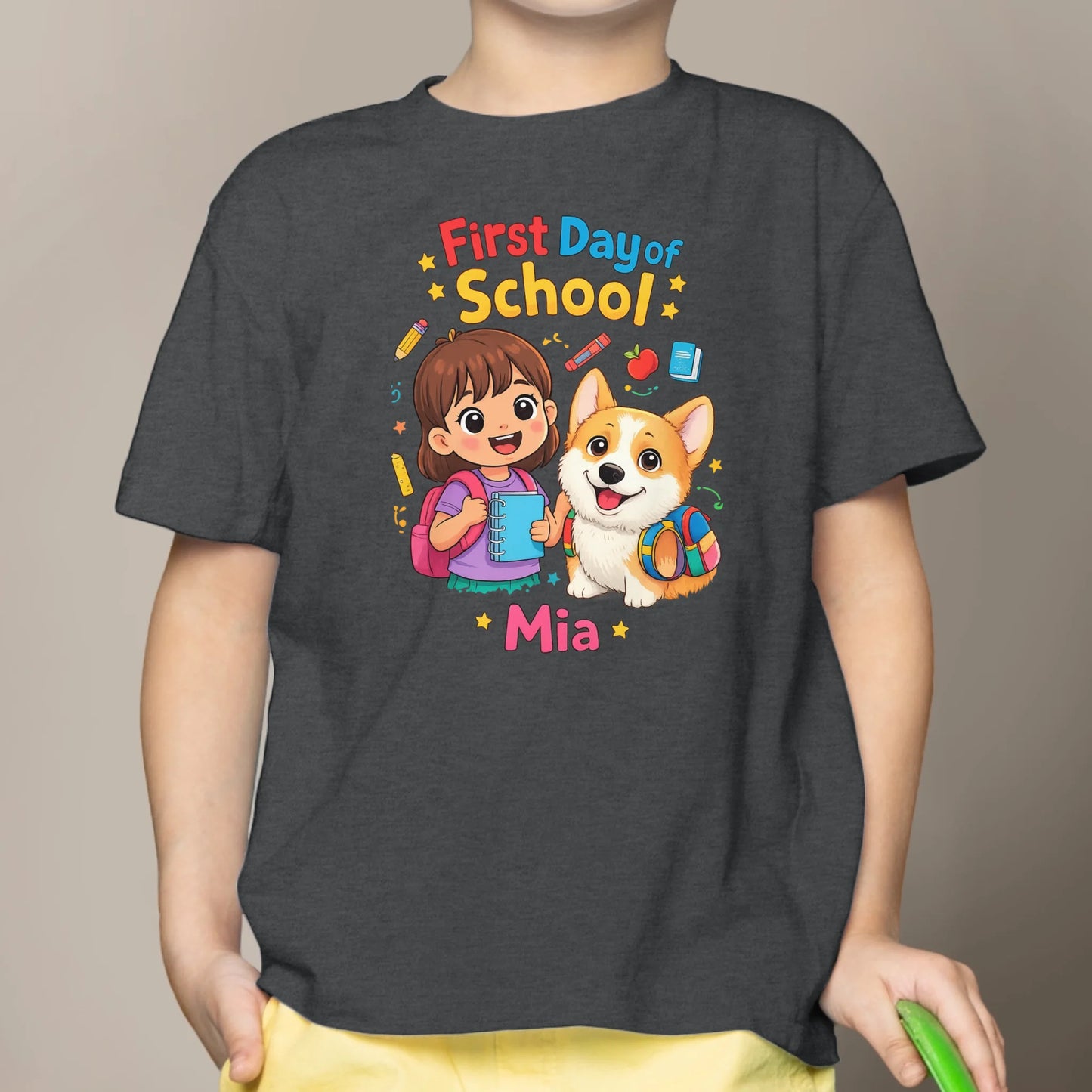 First Day of School - Personalized Kids T-Shirt