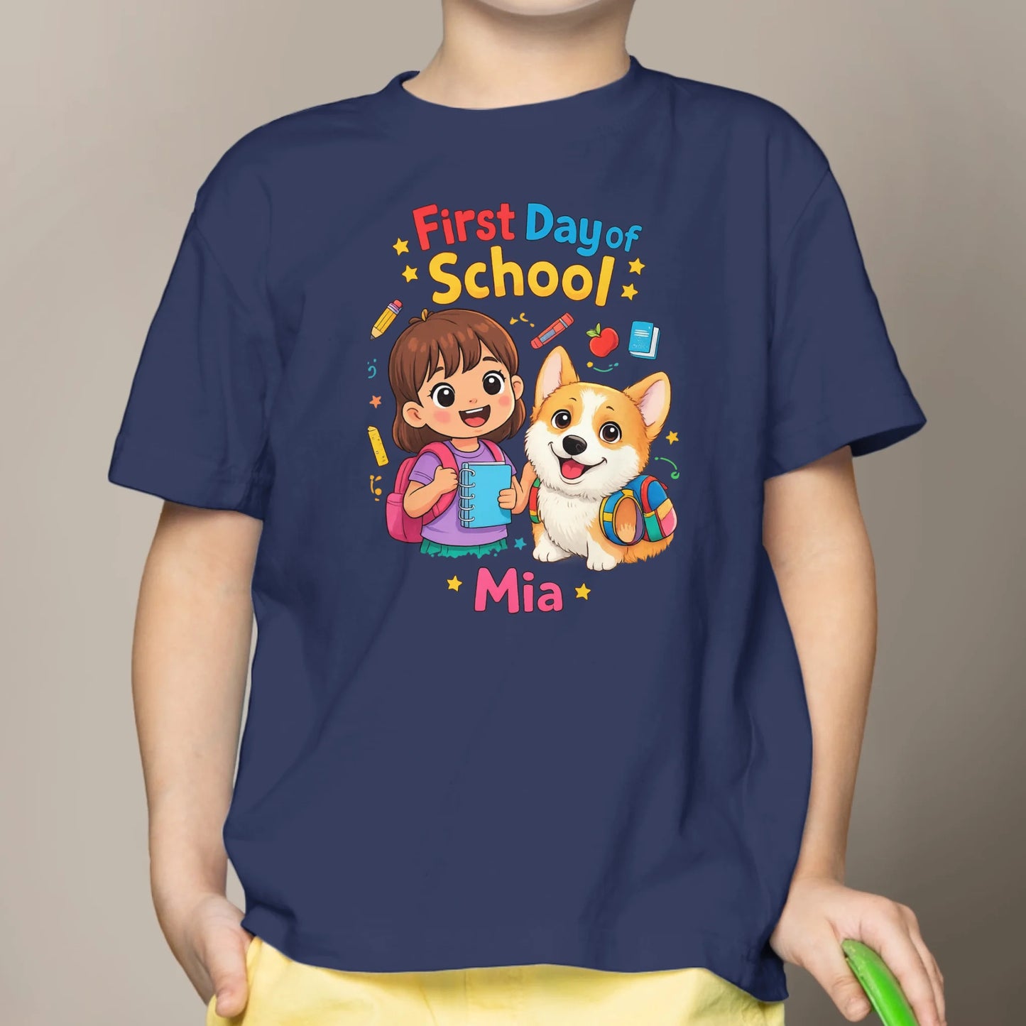 First Day of School - Personalized Kids T-Shirt