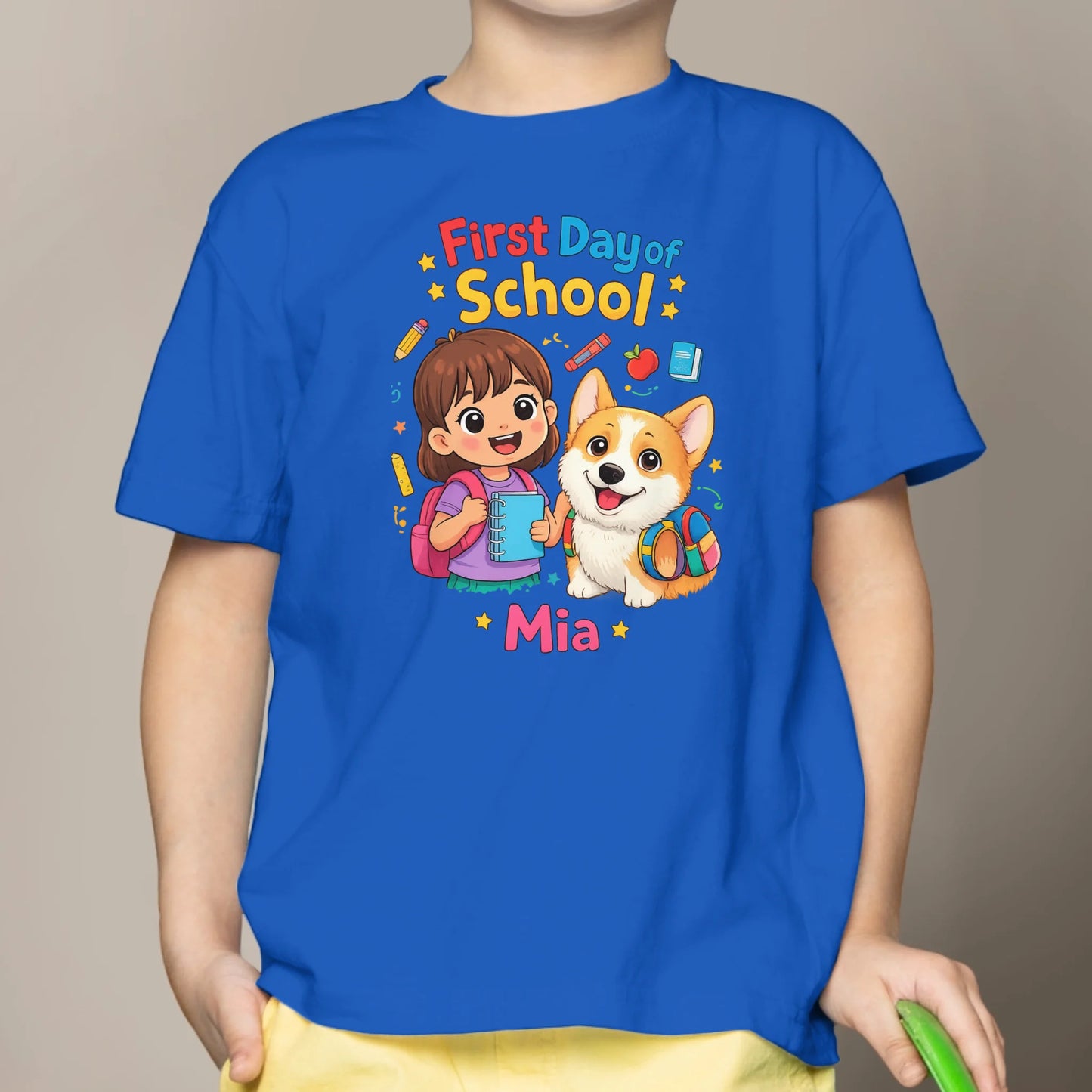 First Day of School - Personalized Kids T-Shirt