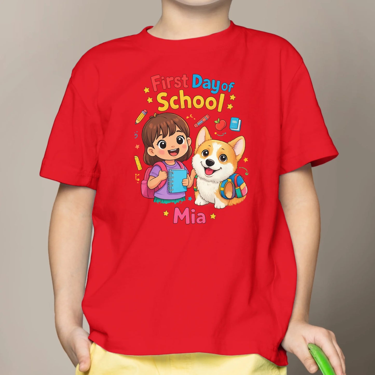 First Day of School - Personalized Kids T-Shirt