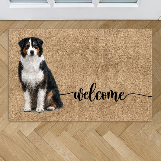 Welcome with Pet Portrait - Personalized Doormat