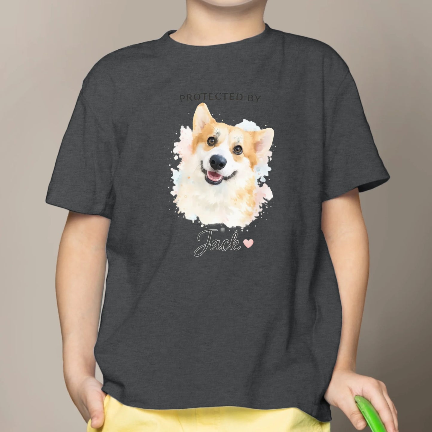 Protected Watercolor - Personalized Kids T-Shirt