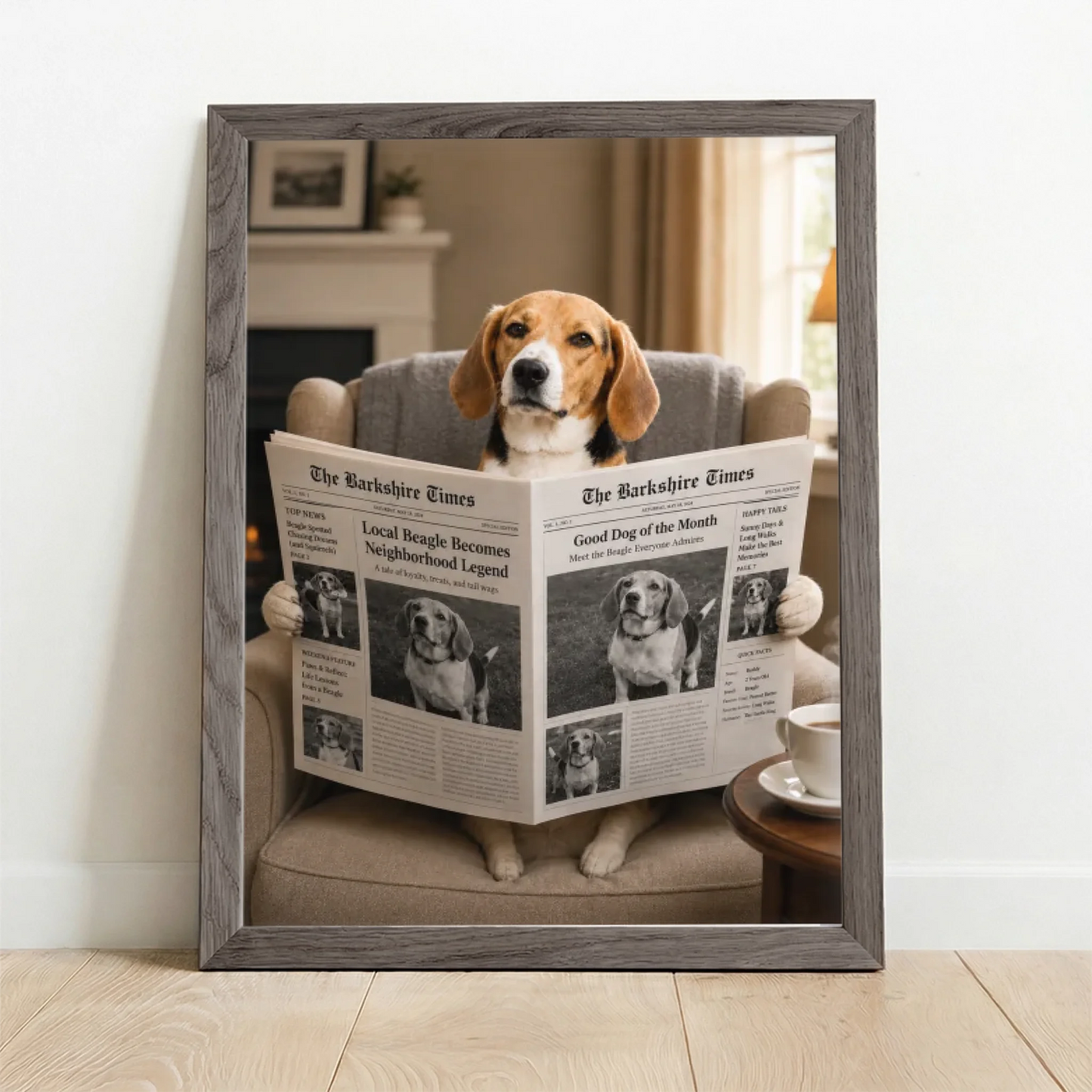 Framed Poster UK oak