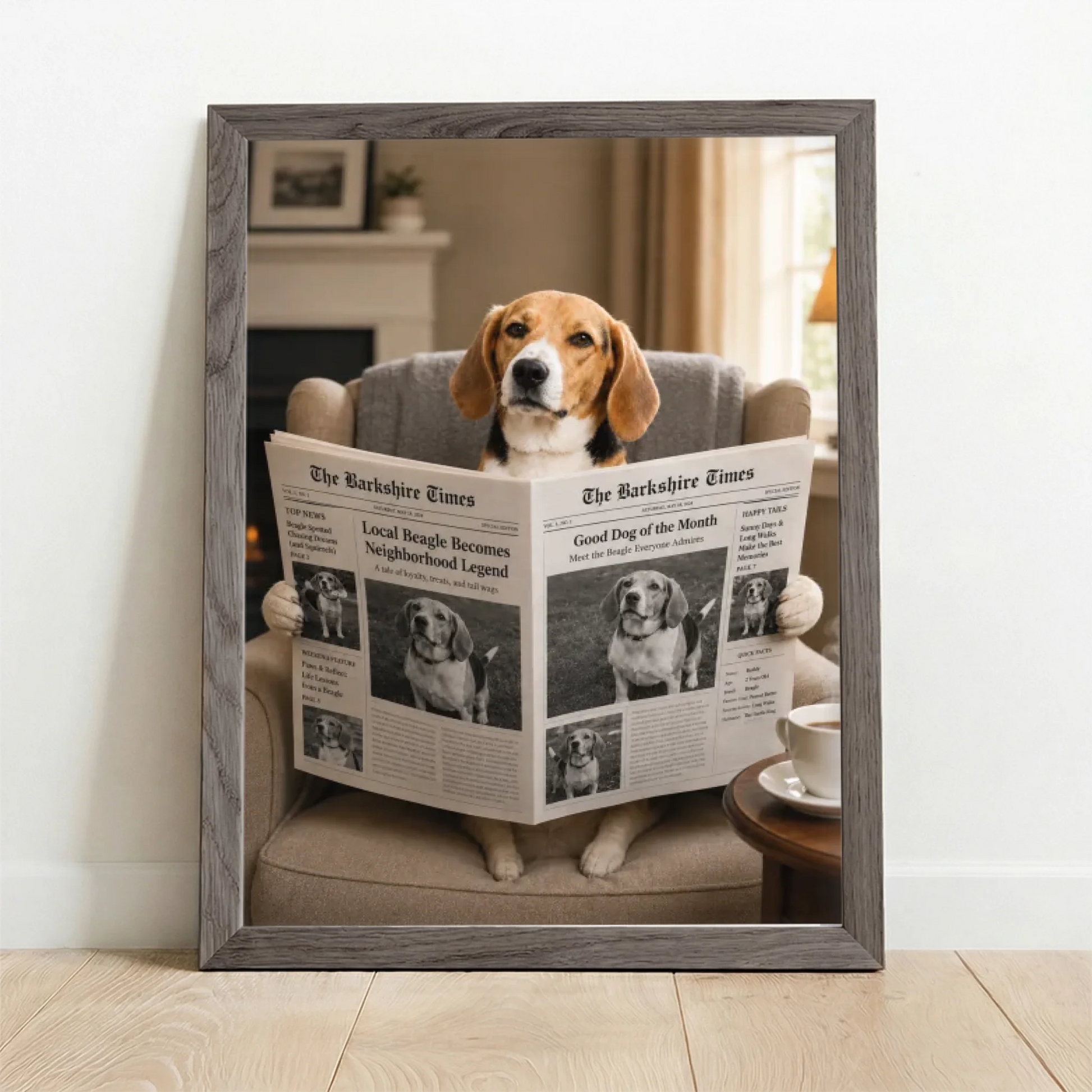 Framed Poster UK oak