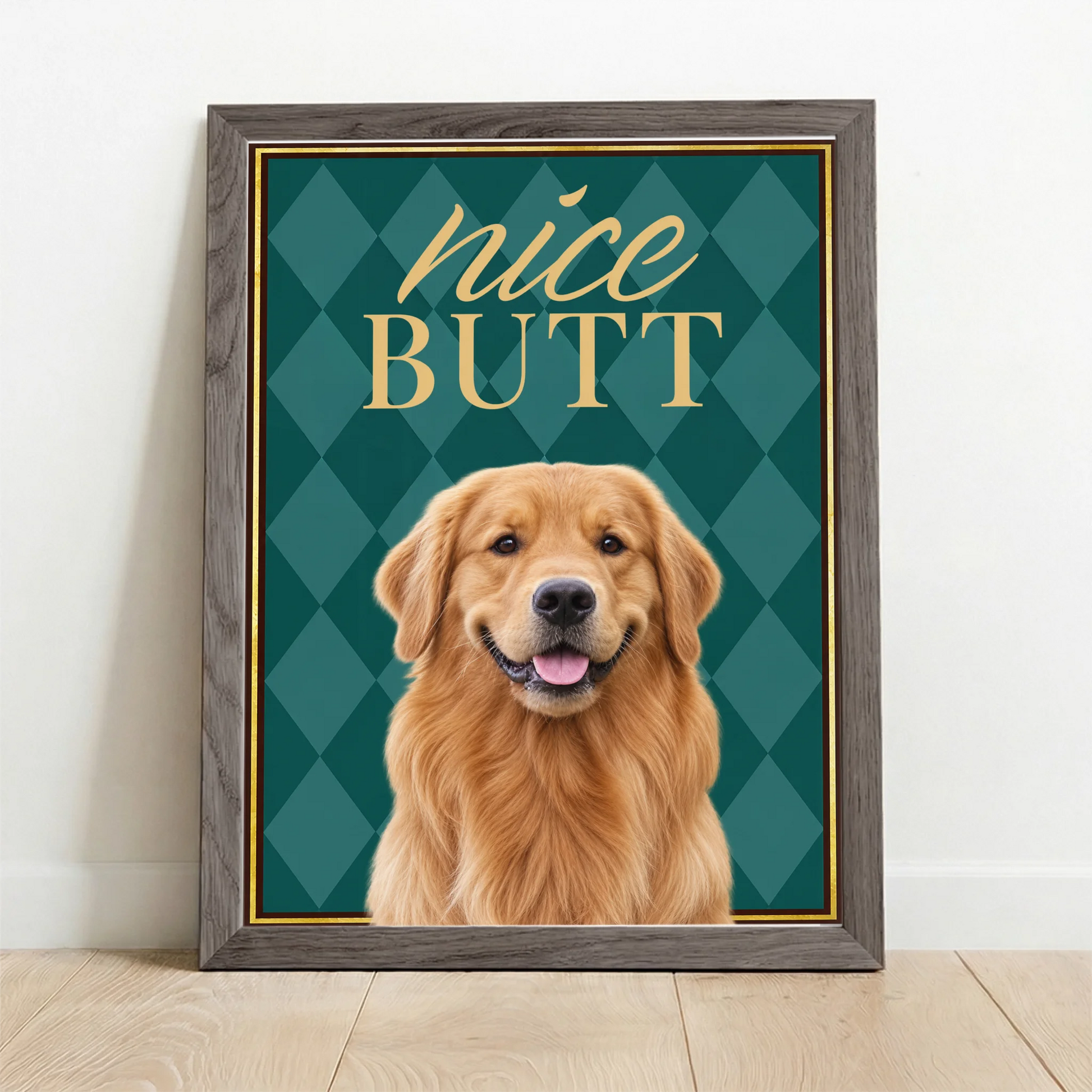Framed Poster UK oak