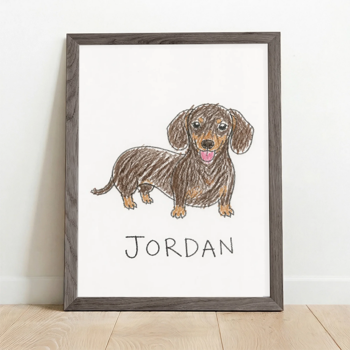 Framed Poster UK oak