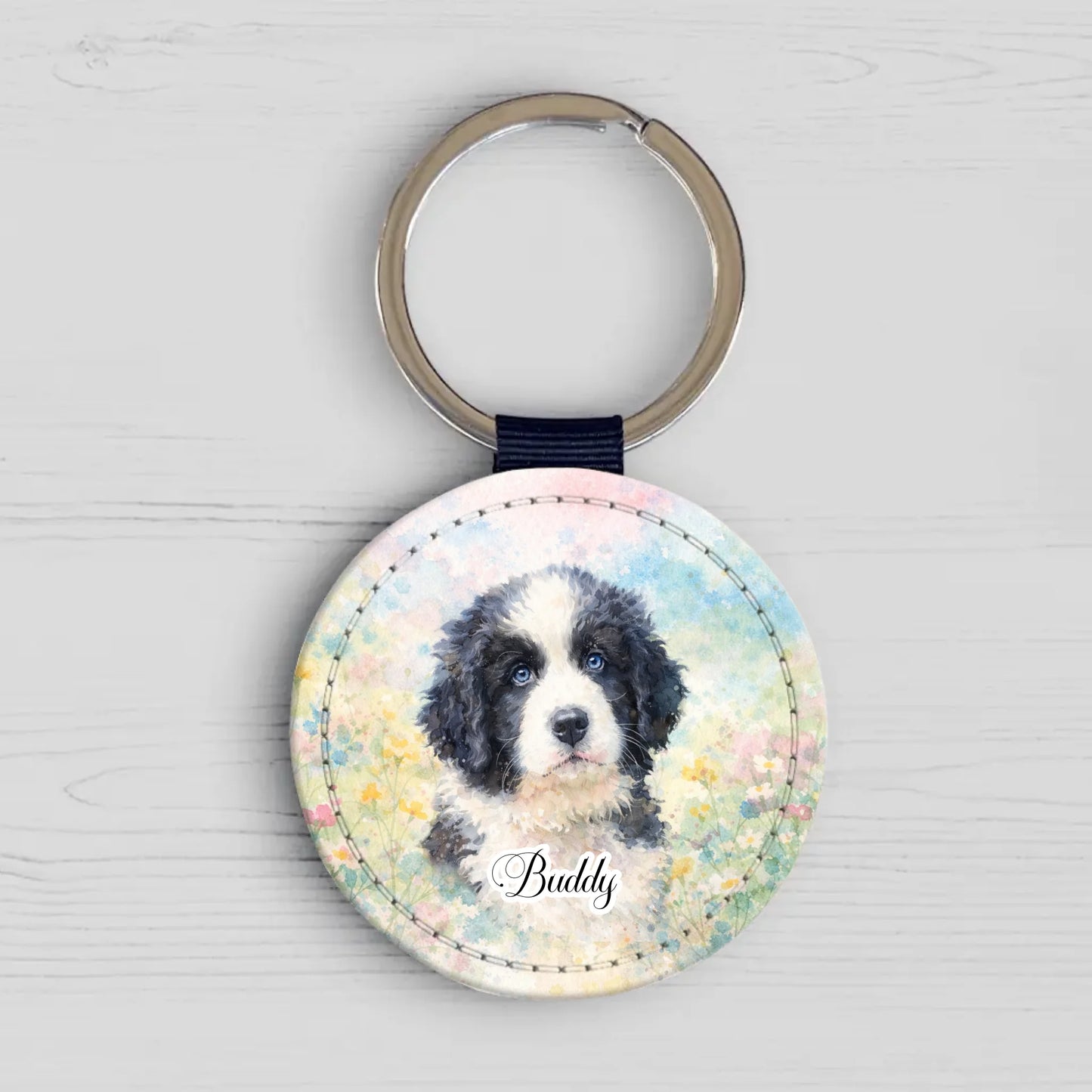 Watercolor - Personalized Keychain