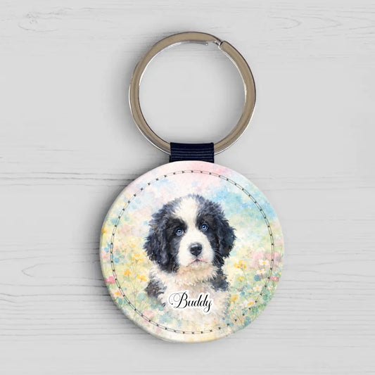 Personalized Keychain - Watercolor