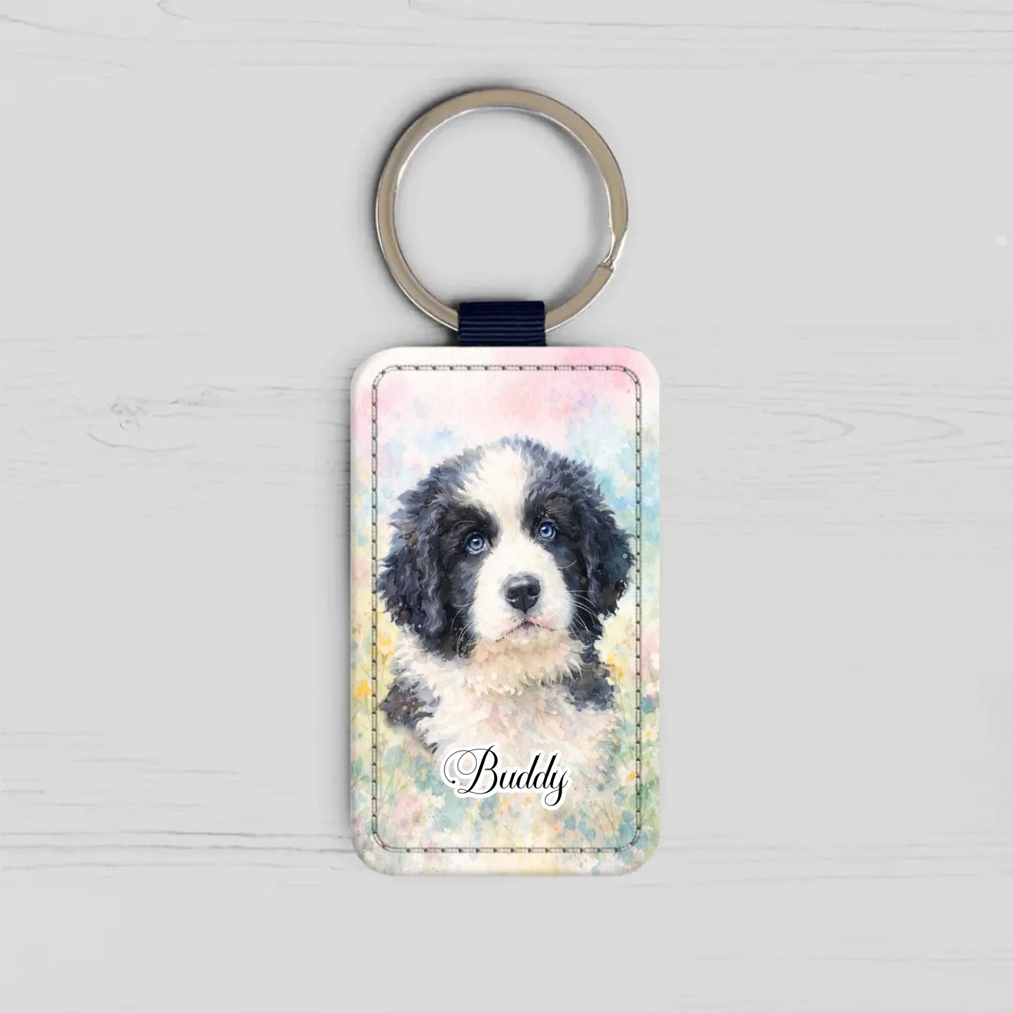 Watercolor - Personalized Keychain