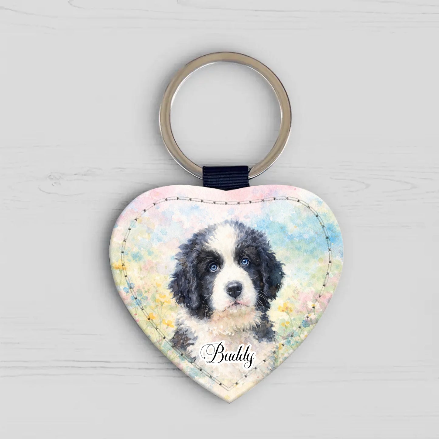 Watercolor - Personalized Keychain
