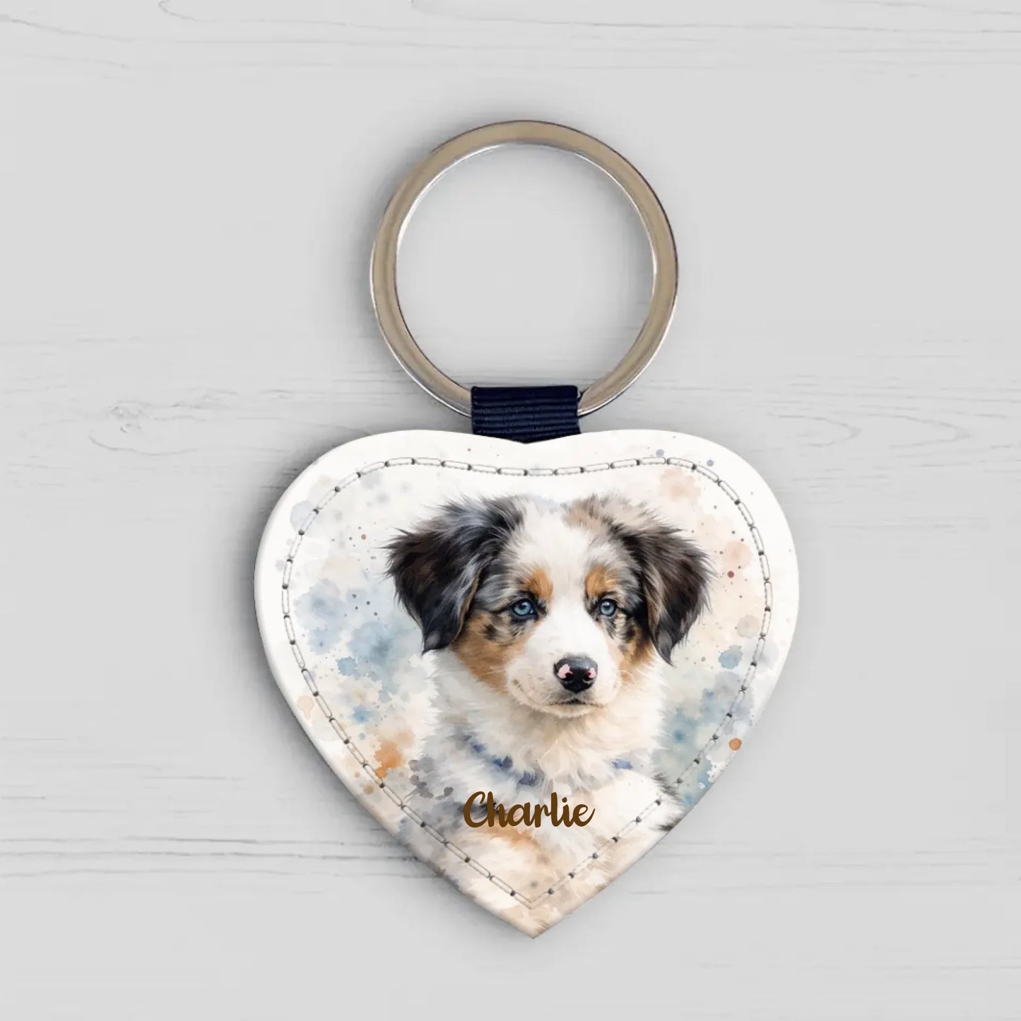 Watercolor Realistic Portrait - Personalized Keychain