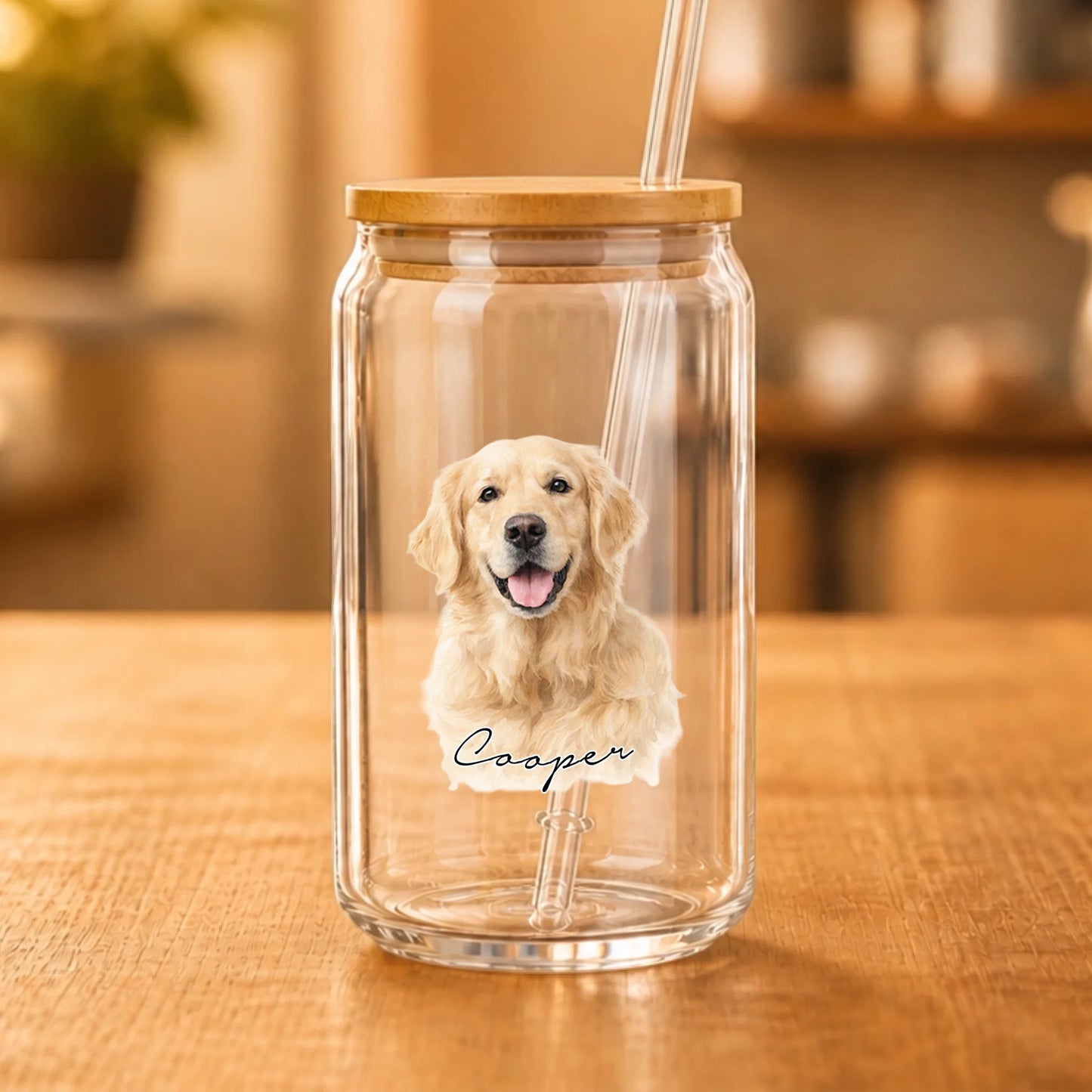 Water colors - Personalized Sipper Glass