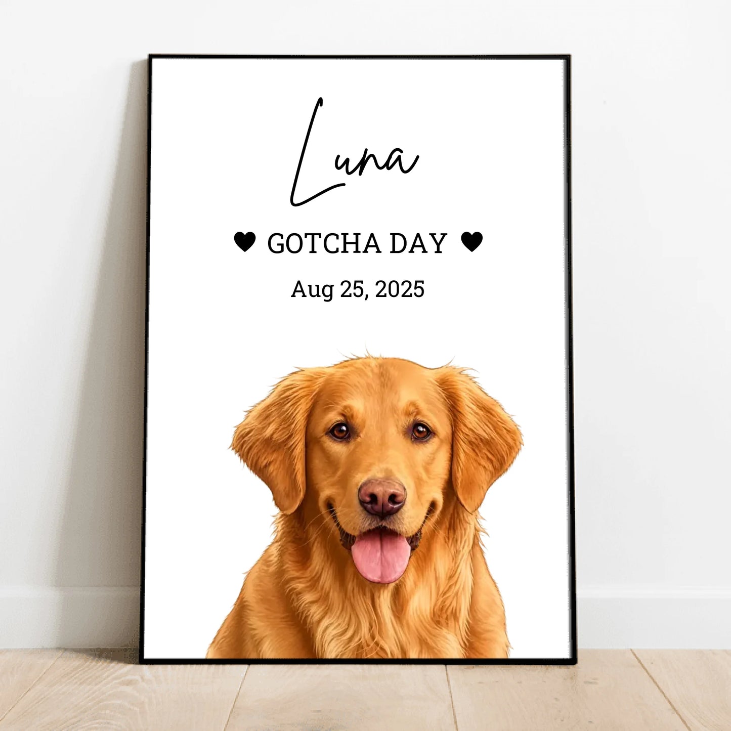 Gotcha Day Portrait - Personalized Poster