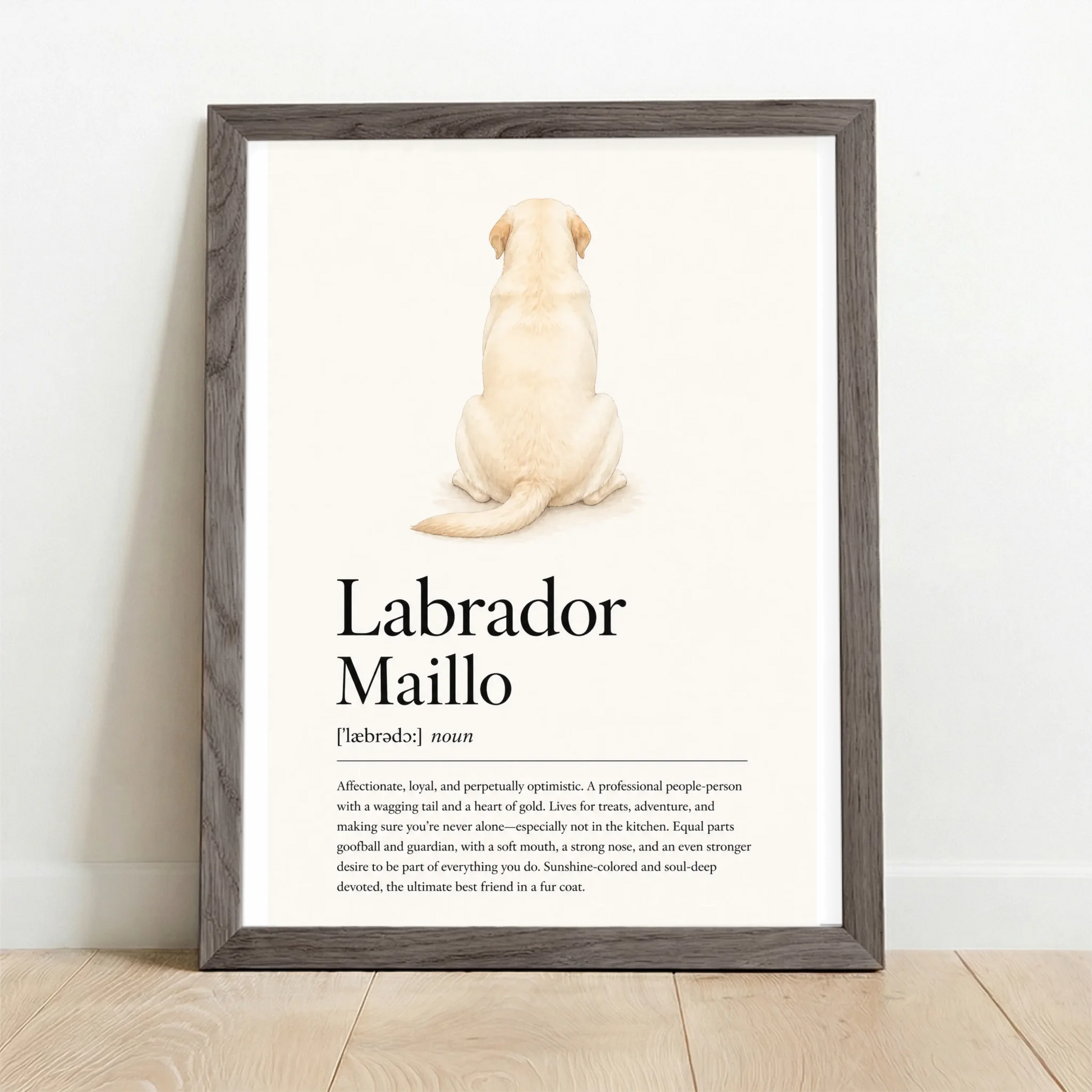 Framed Poster UK oak