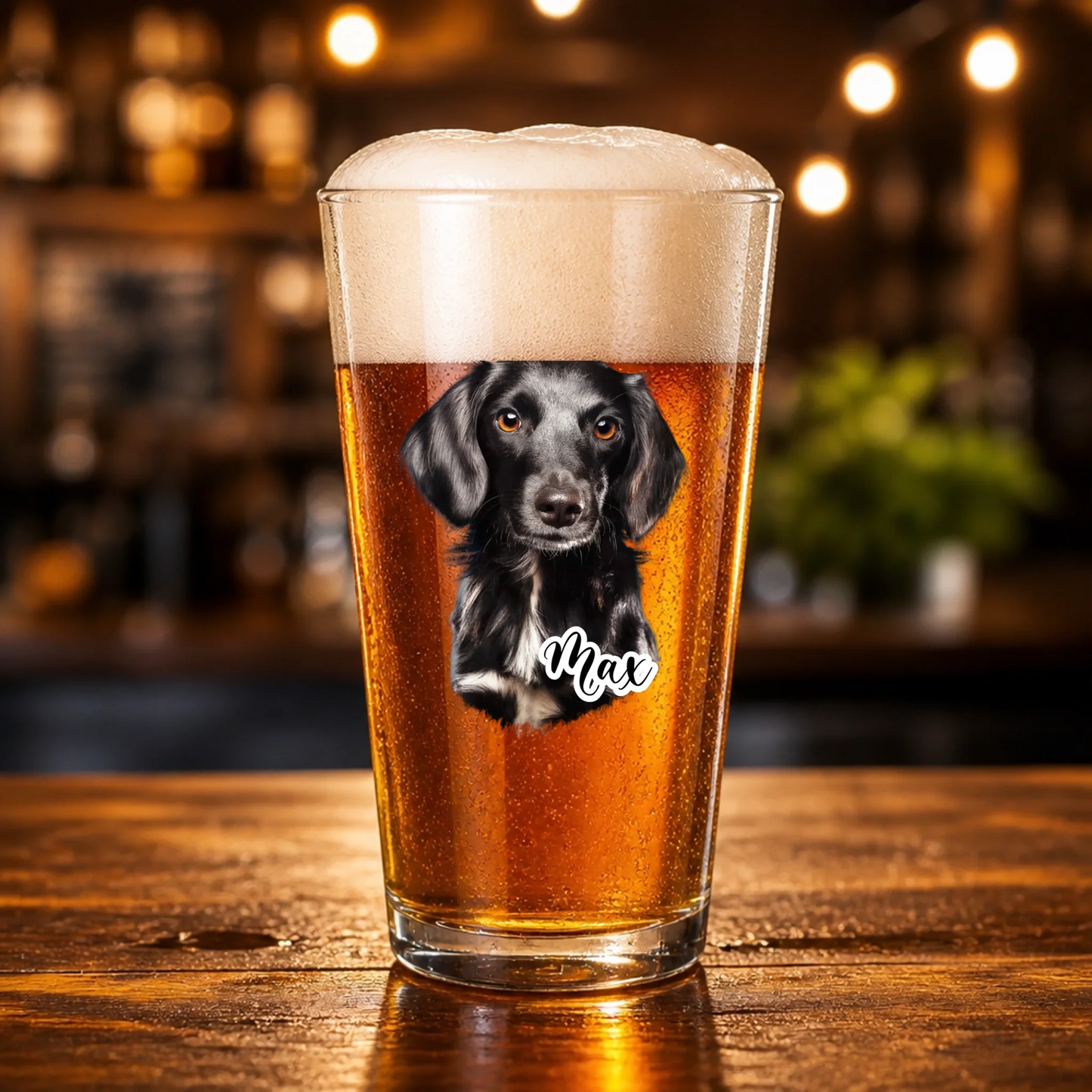 Pet Portrait - Personalized Pint Glass