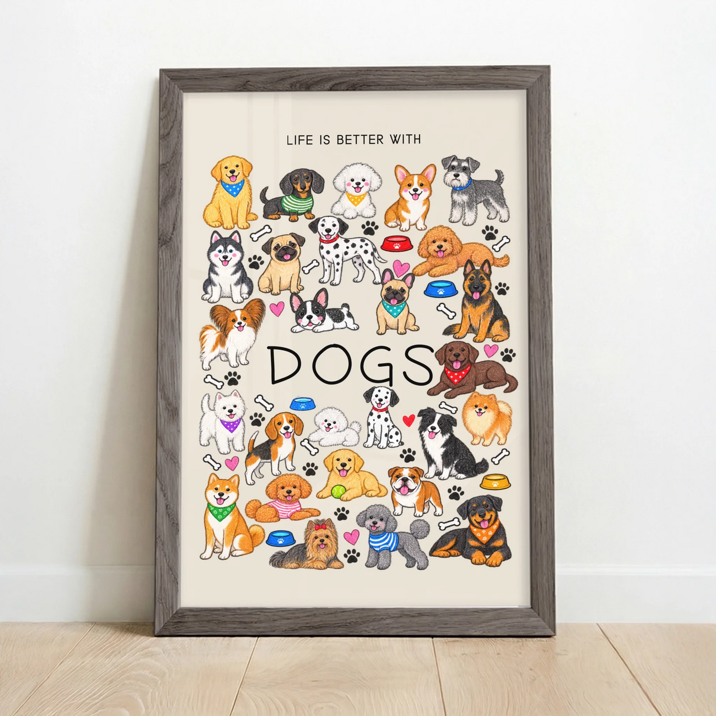 Framed Poster UK oak copy