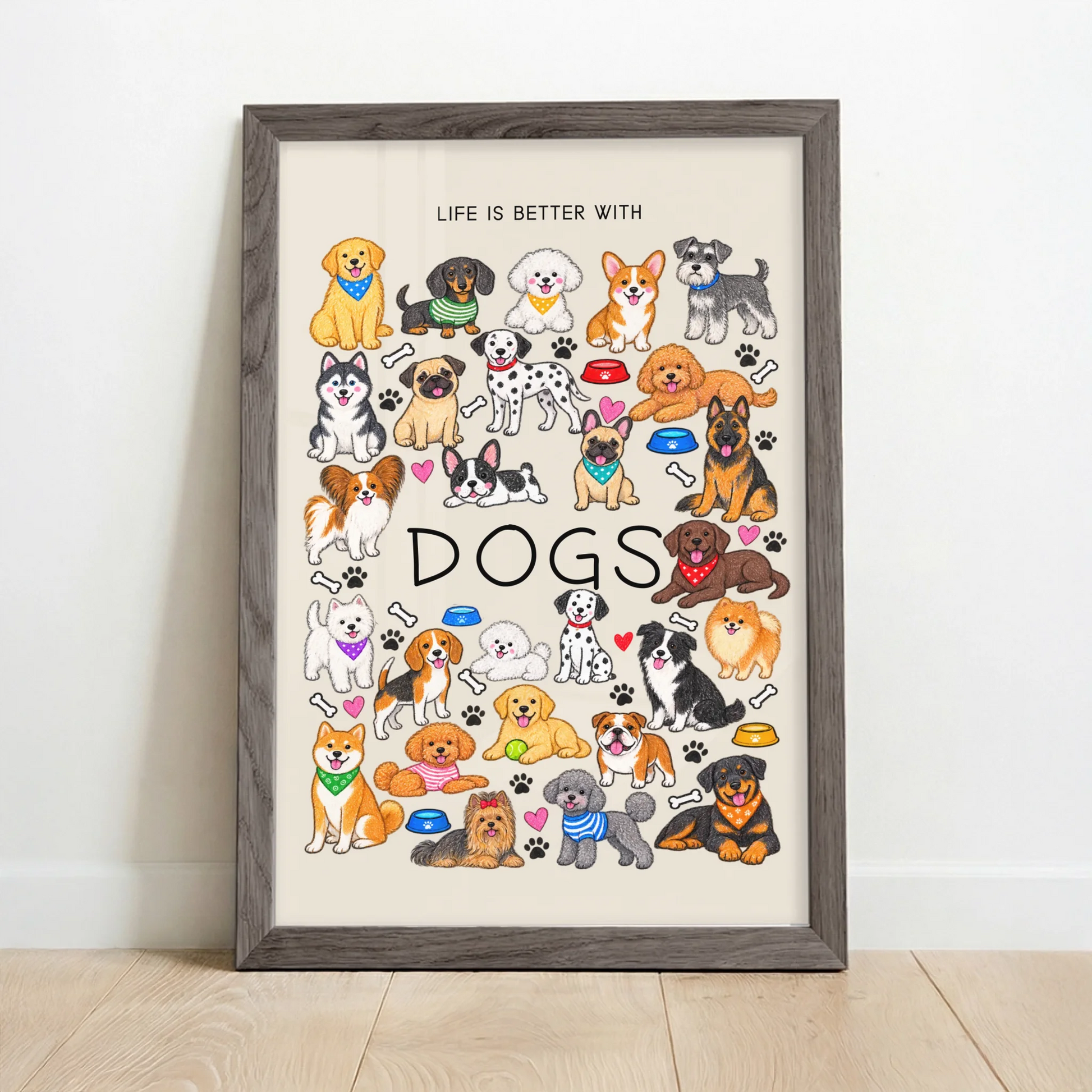 Framed Poster UK oak copy