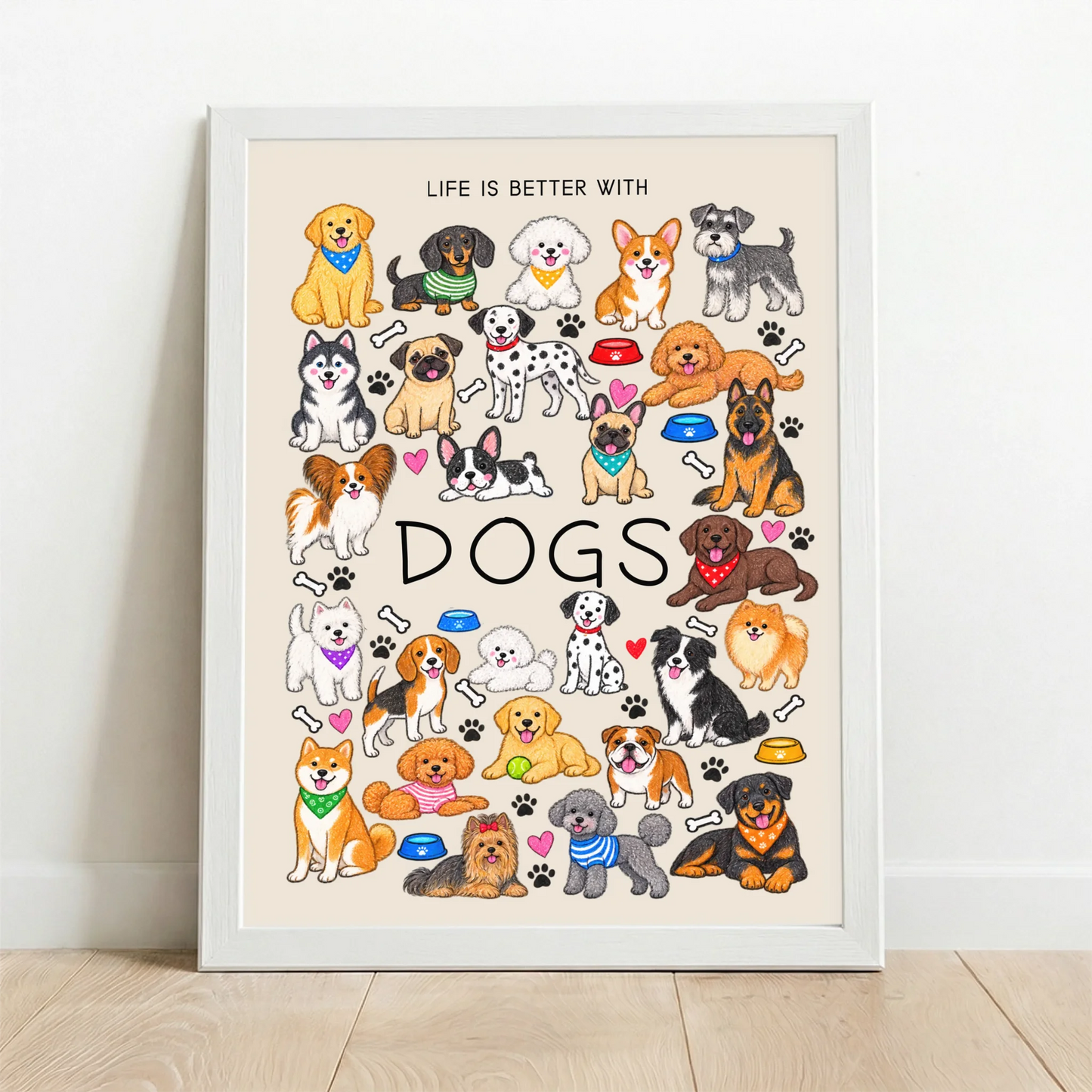 Framed Poster white