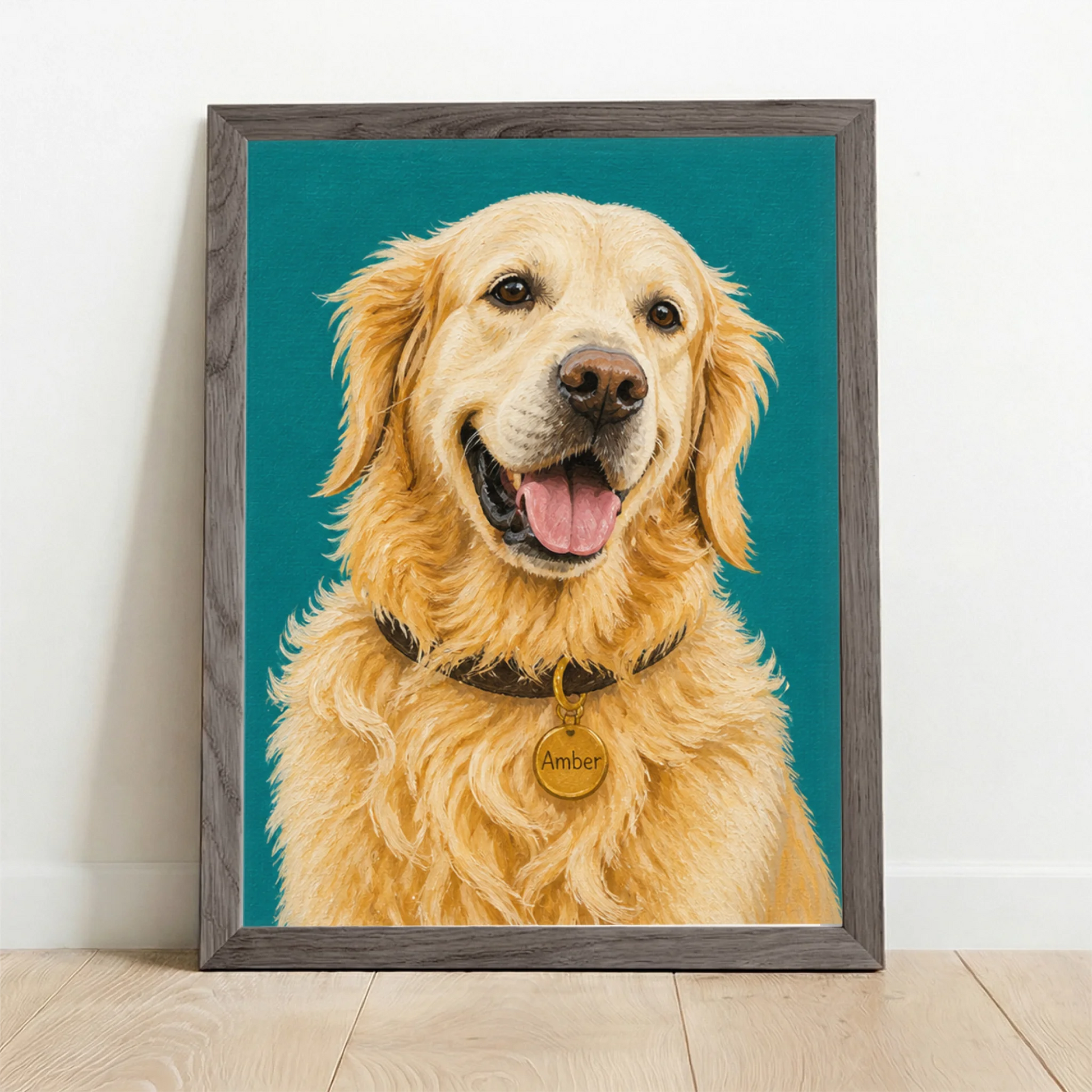 Framed Poster UK oak