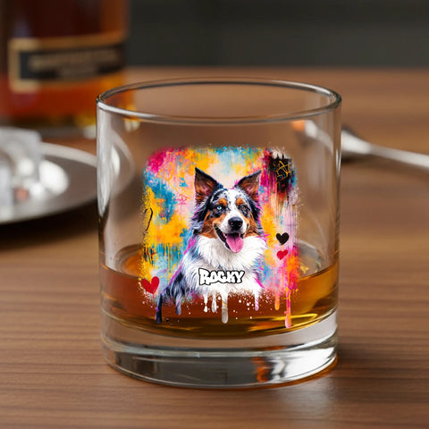 Personalized Whiskey Glass - Graffiti - Featured Image