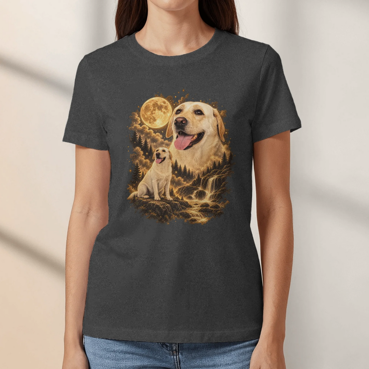 Personalised T-Shirt - Howling Moon Photo