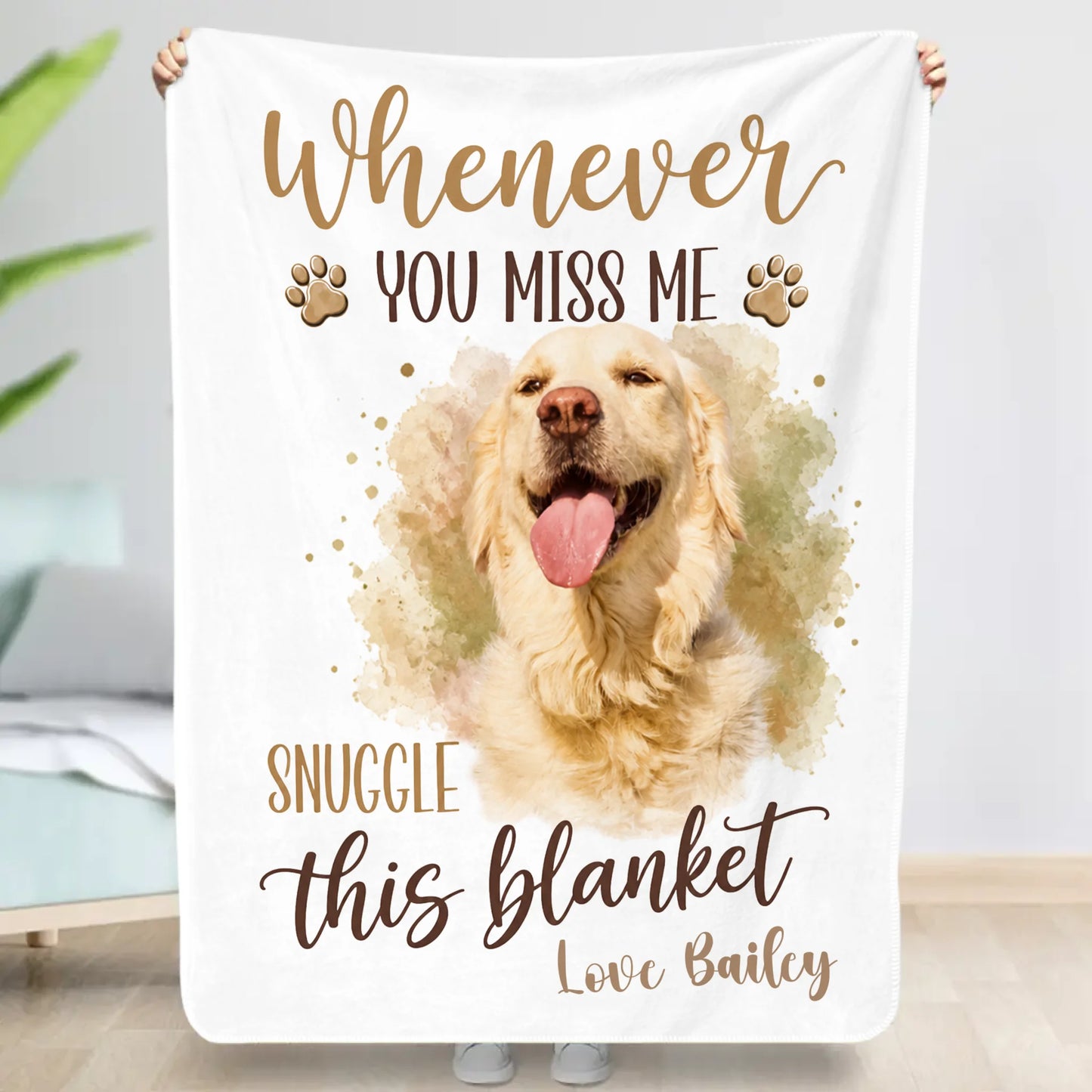 Miss Me Snuggle - Personalized Blanket