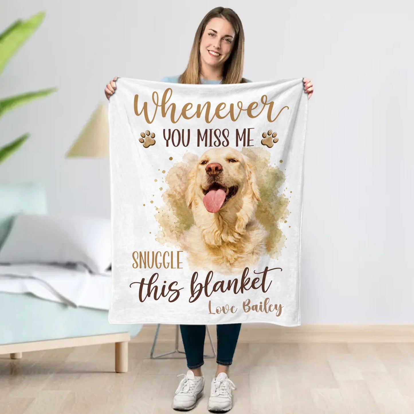Miss Me Snuggle - Personalized Blanket