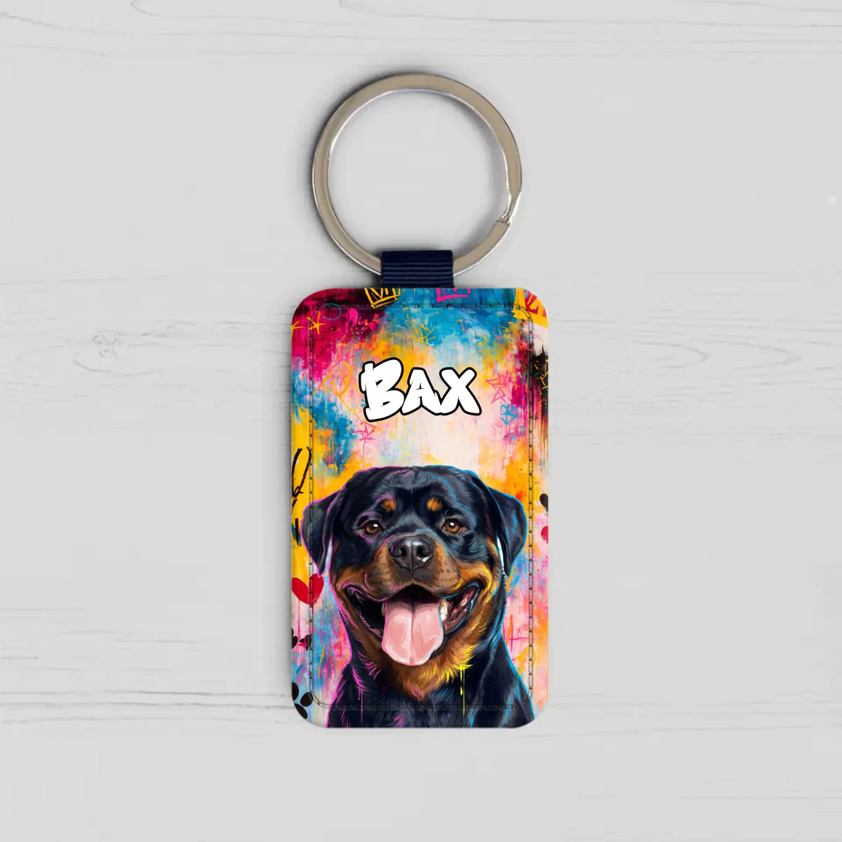 Personalized Keychain - Graffiti