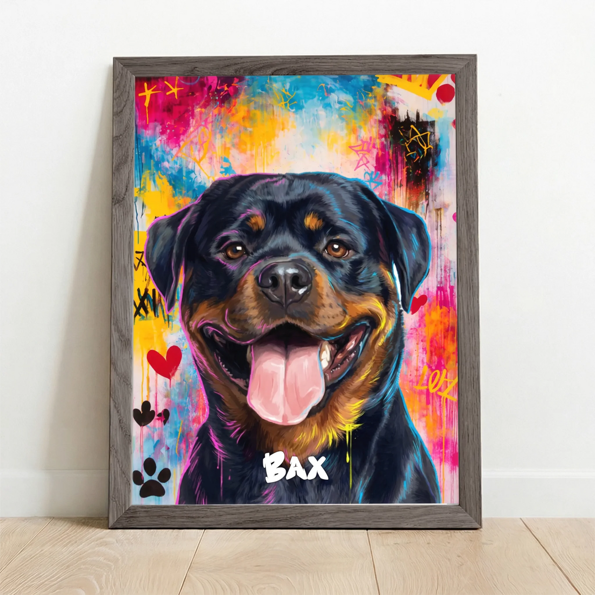 Framed Poster UK oak