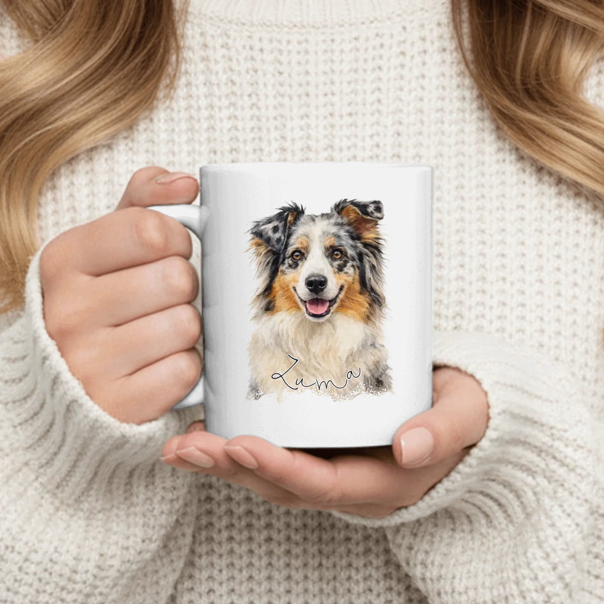 Personalized Mug - Watercolor Portrait
