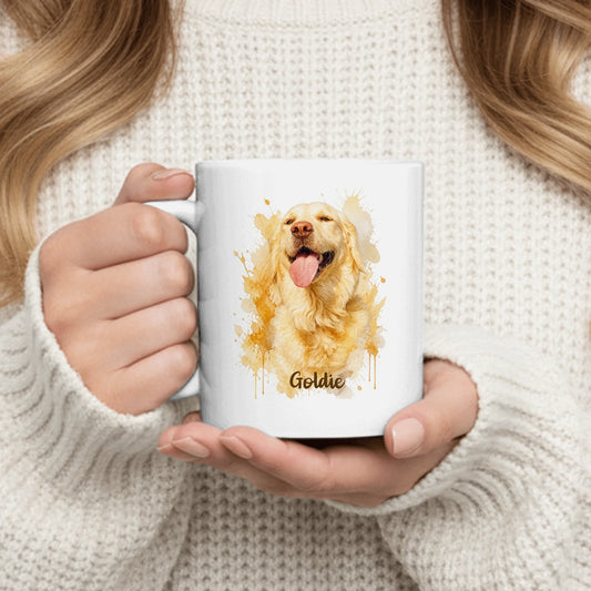 Personalized Mug - Watercolor Realistic Portrait