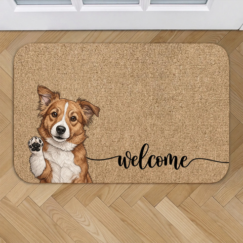 Personalized Doormat - Watercolor Linework - Featured Image