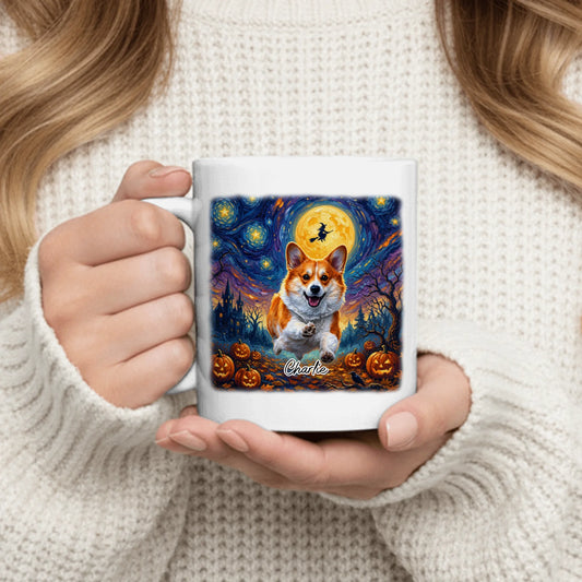 Personalized Mug - Halloween Van Gogh Style Portrait