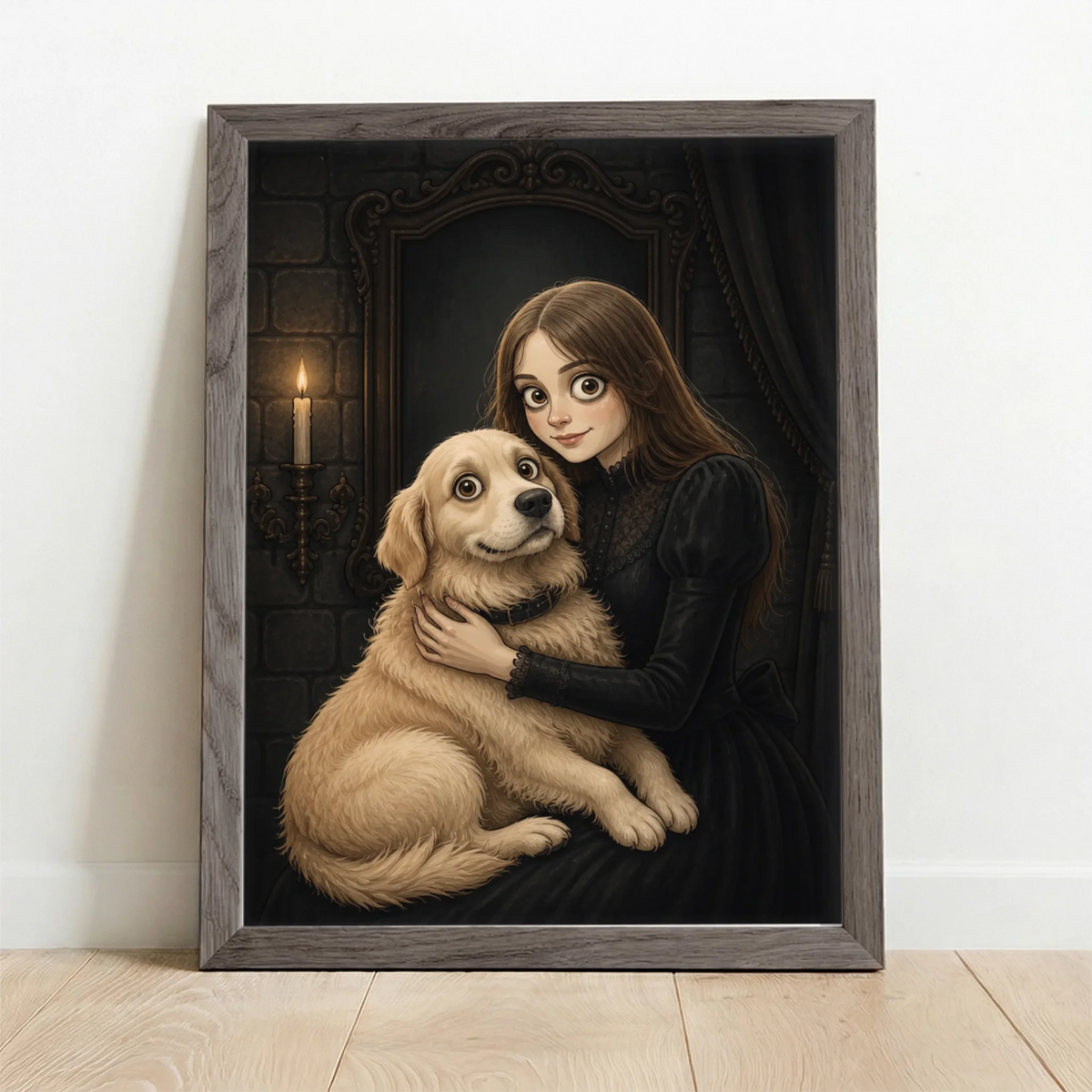 Framed Poster UK oak