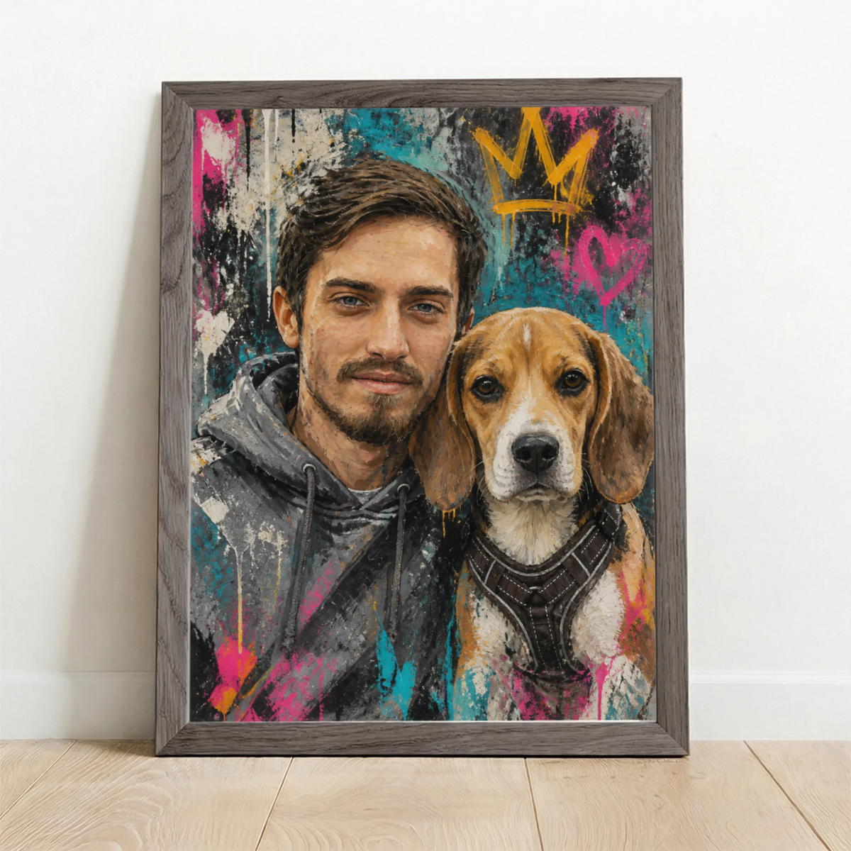 Framed Poster UK oak