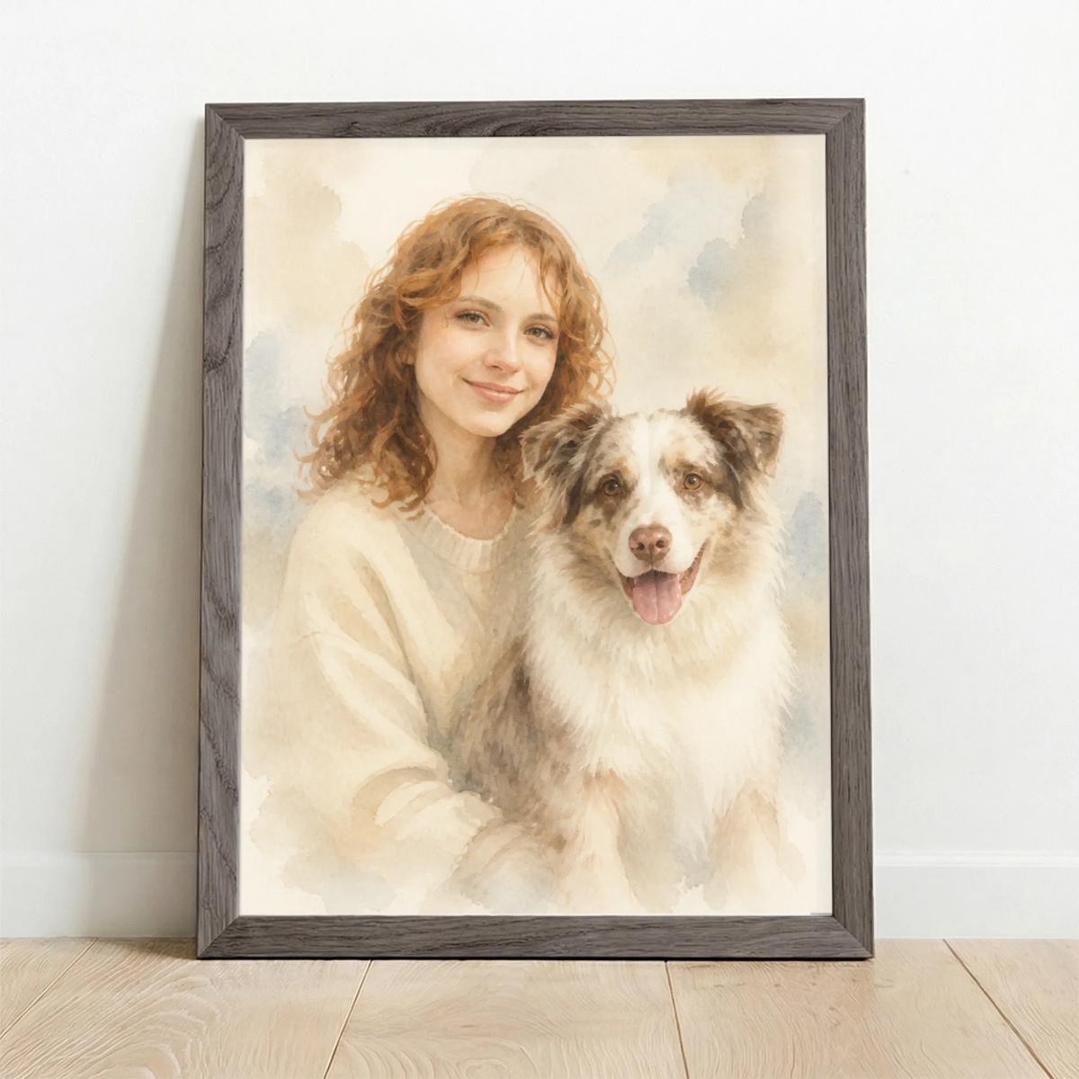 Framed Poster UK oak