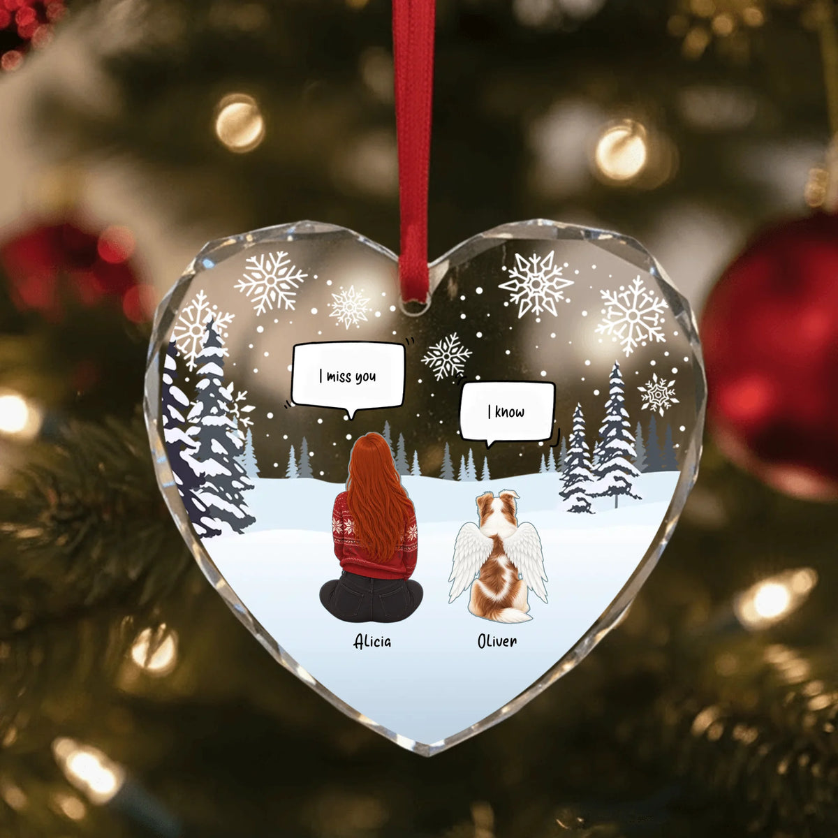 Glass Ornament US SHOP heart
