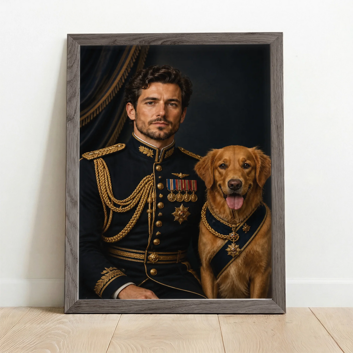 Framed Poster UK oak